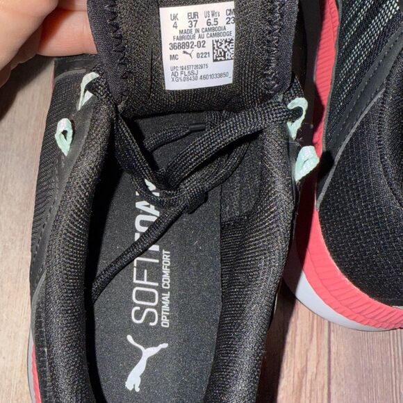 Women’s Puma Pacer Net Cage Black-Pink Shoes Size 6.5 - Picture 8 of 8
